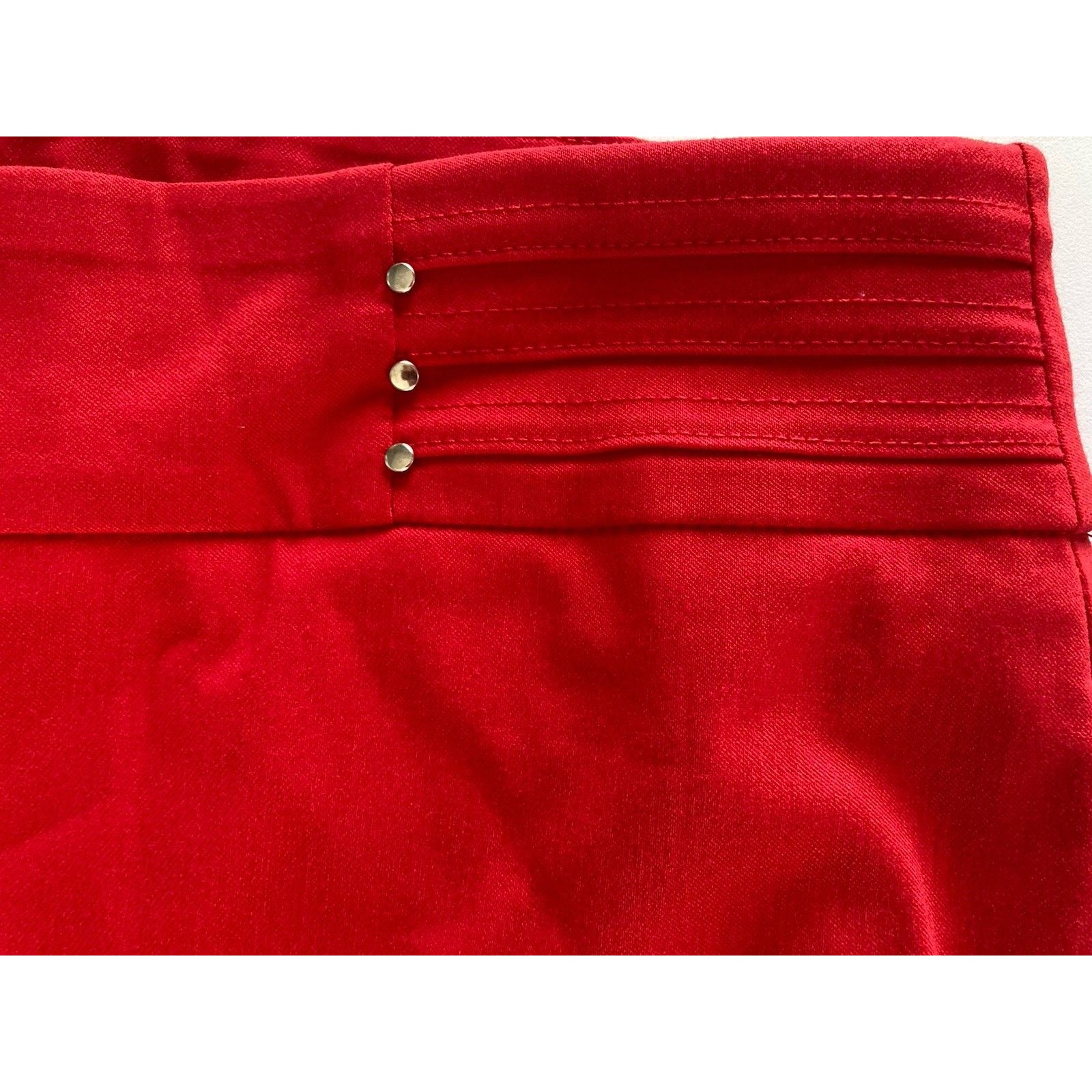 Jm Collection Pants Large Red Straight Nwots Stretch New W/O Tags Embellished — image 2 of 8